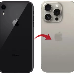 iPhone XR To iPhone 15 Pro Full Metal Body Housing Converter Kit Full Panel