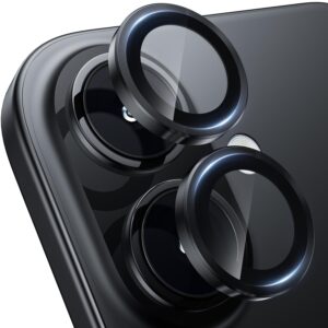 Ultra-Clear iPhone 16 Camera Lens Guard – Full Coverage Aluminum Alloy Ring Protector